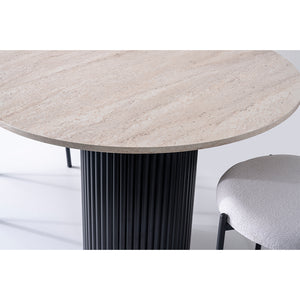 Japandi Table Travertine