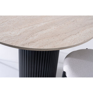 Japandi Table Travertine
